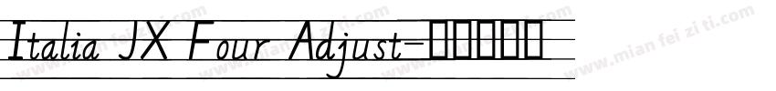 Italia JX Four Adjust字体转换